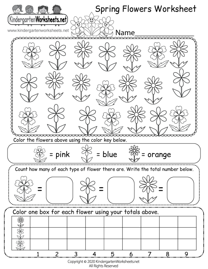 Crossword puzzle for second graders to enhance spelling and vocabulary skills Spring Flowers Crossword worksheet featuring vibrant blooms