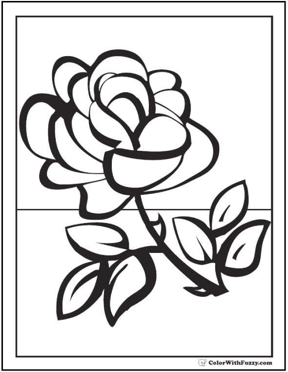 Spring Roses Coloring Page Worksheet for Kindergarten Students Coloring page featuring vibrant spring roses and playful ladybugs for kids