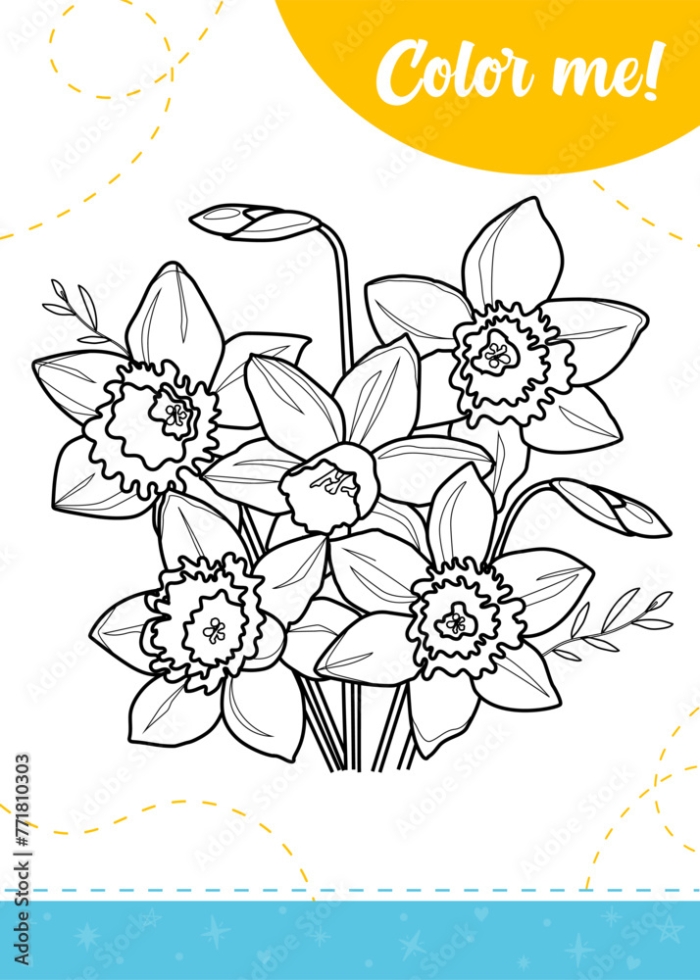 Mixed Operations worksheet for Kindergarten A vibrant Spring Roses coloring page worksheet showcasing lovely roses and cheerful ladybugs for kindergarteners. Spring Roses Coloring Page Worksheet for Mixed Operations in Kindergarten.