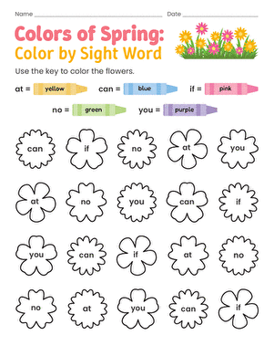 Spring Word Problems worksheet featuring subtraction exercises for fourth graders