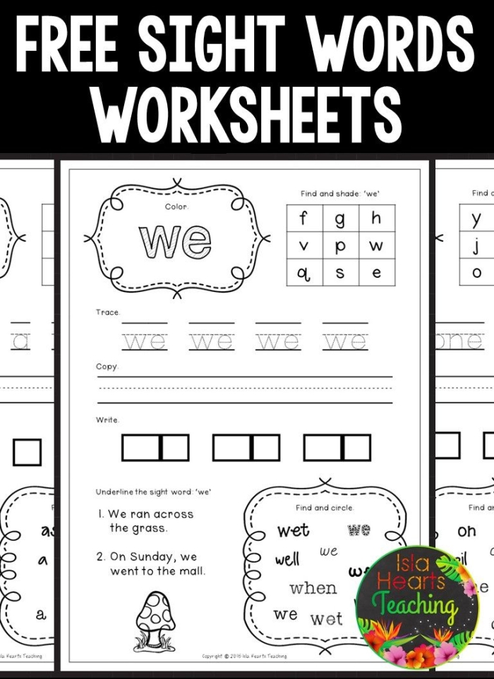 Educational worksheet featuring engaging activities to learn the sight word "Come" for Pre-K children