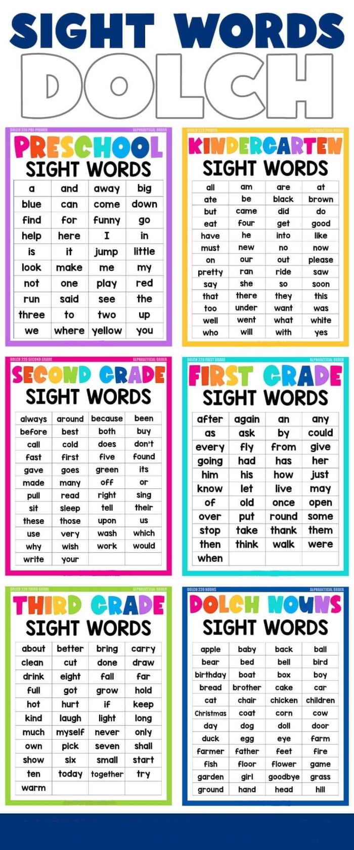 Colorful worksheet for Pre-K students to enhance sight word learning through engaging art activities