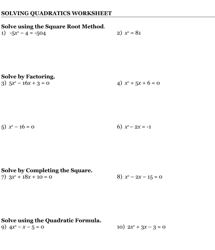 Eighth grade student solving quadratic equations by taking square roots of both sides