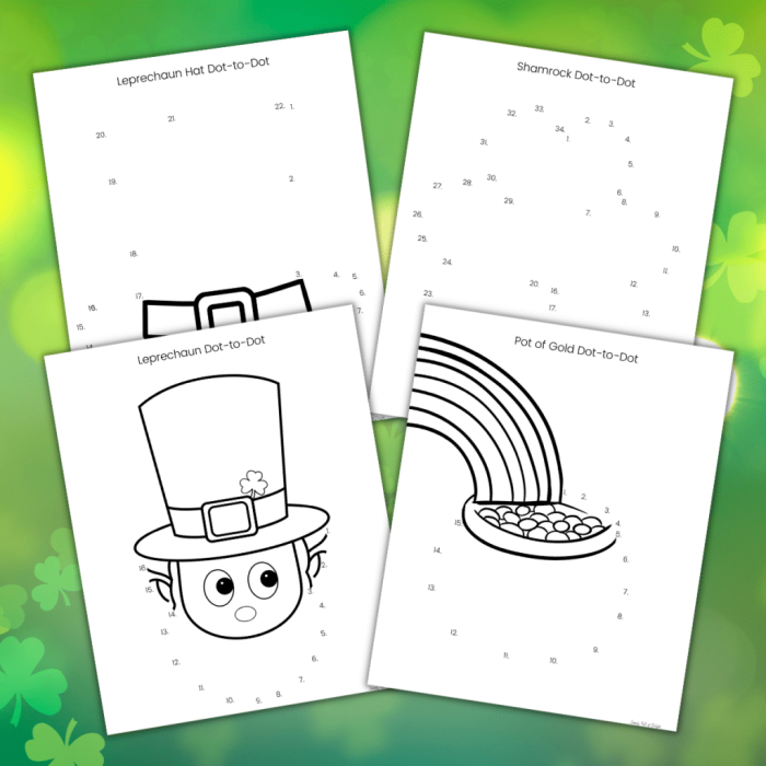 St. Patrick's Day Addition Connect the Dots Worksheet for Kindergarten Number 9 Kindergarten student working on a St. Patrick's Day connect the dots addition worksheet featuring numbers up to 67