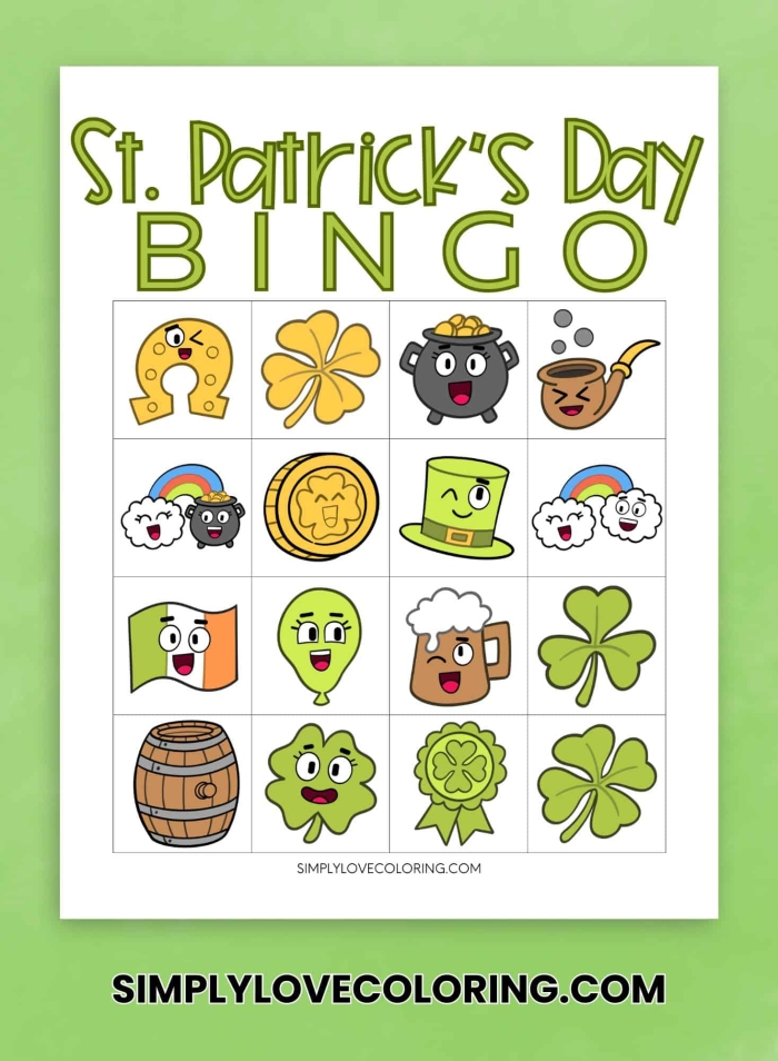 Colorful St. Patrick's Day Math worksheet for kindergarteners featuring pots filled with gold coins. Engaging activity for young learners to practice counting and drawing numbers.
