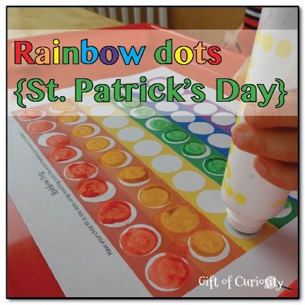 Colorful St. Patrick's Day Rainbow Dot-to-Dot worksheet for first graders