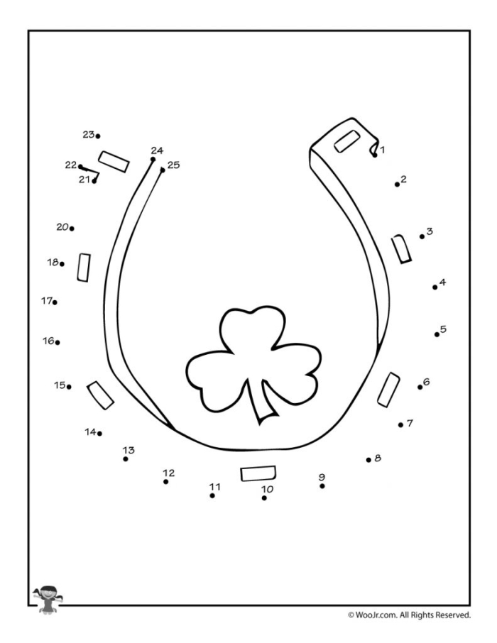Fun addition-themed connect-the-dots activity celebrating St. Patrick's Day St. Patrick's Day connect-the-dots worksheet for kindergarten students to practice numbers 1 to 67