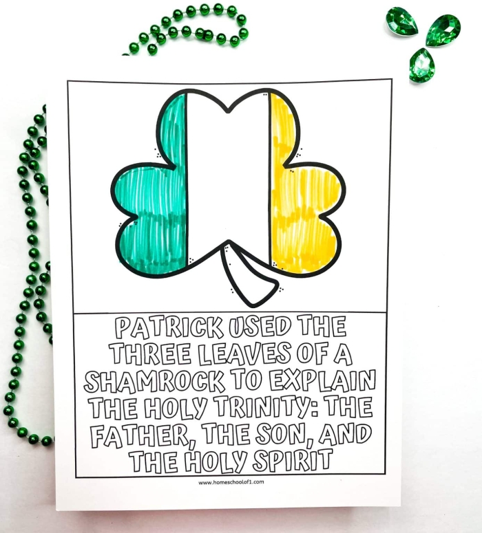 St. Patrick's Day History Crossword Activity for Kids Second grade student completing a St. Patrick's Day history crossword puzzle