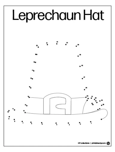 Fun addition practice with a festive St. Patrick's Day theme for young learners St. Patrick's Day connect-the-dots worksheet for kindergarten students focusing on numbers 1 to 67