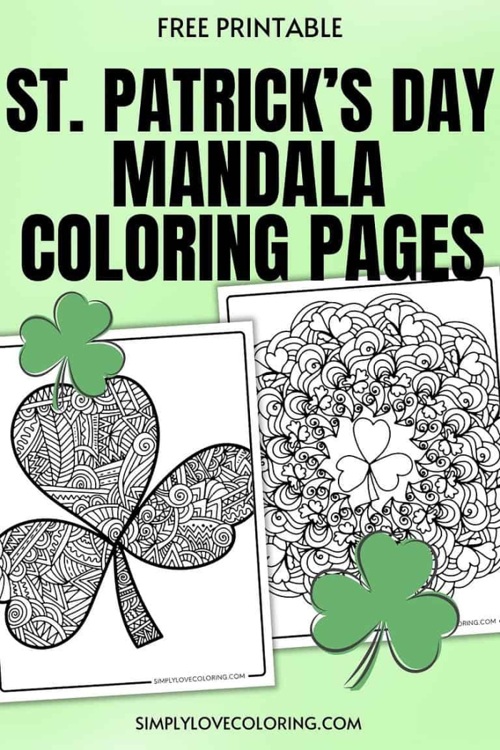 Engaging coloring page for St. Patrick's Day fun and learning about Ireland's cultural stories St. Patrick's Day mandala worksheet designed for preschoolers to color and explore Irish folklore
