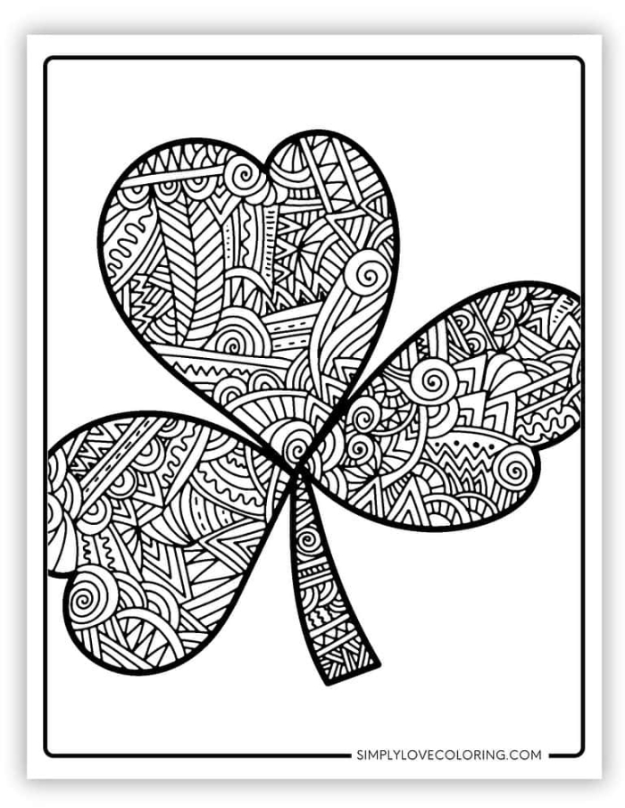 Fun St. Patrick's Day coloring page for young learners to celebrate and learn about Ireland St. Patrick's Day mandala worksheet designed for preschoolers to color and explore Irish folklore