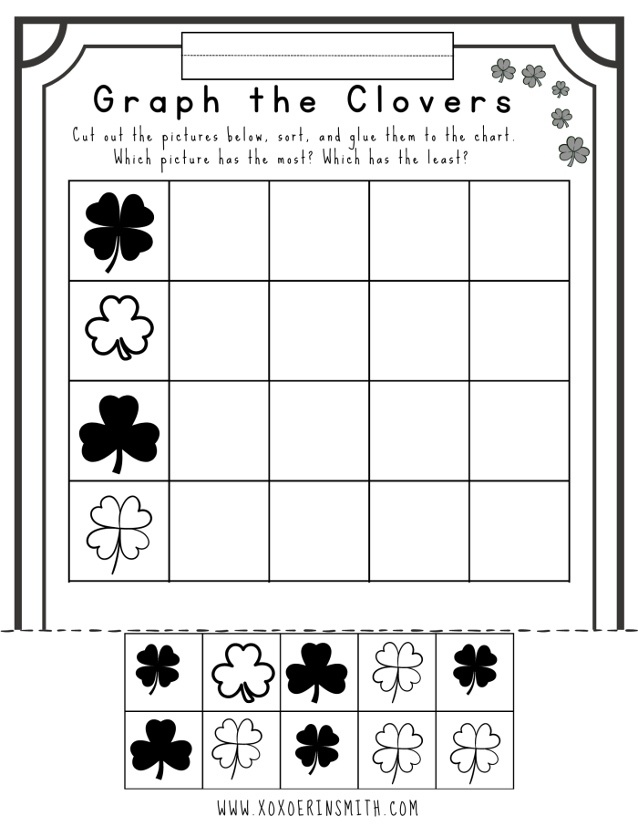 First grade student solving a St. Patrick's Day fun maze and coloring page