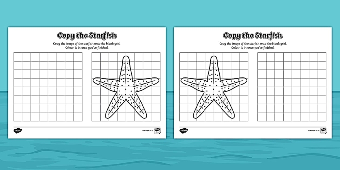 Second grade students identifying nonfiction text features on a starfish worksheet