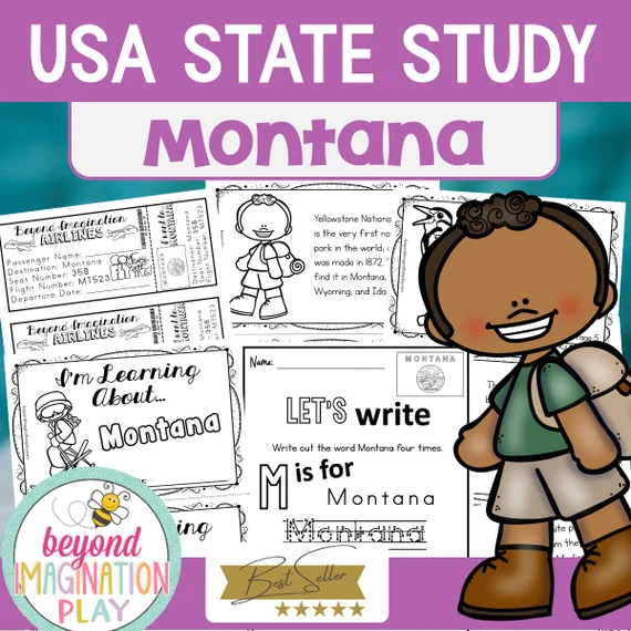 Worksheet for third graders to explore their home state with engaging questions
