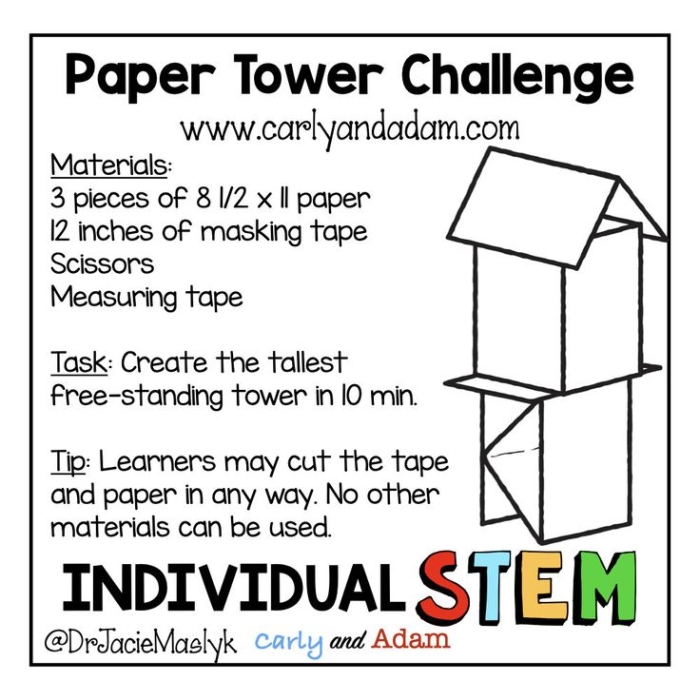 Engaging design challenges to inspire creativity in young learners STEM Design Challenge Cards worksheet featuring creative building prompts for second graders