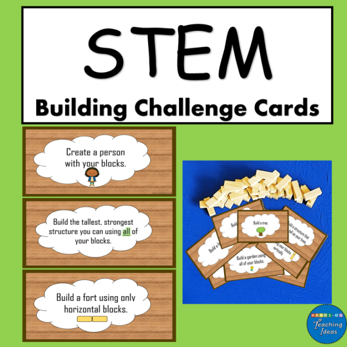 Engaging worksheet image featuring design challenges for young learners in STEM activities STEM design challenge cards for second graders promoting creativity and problem-solving skills