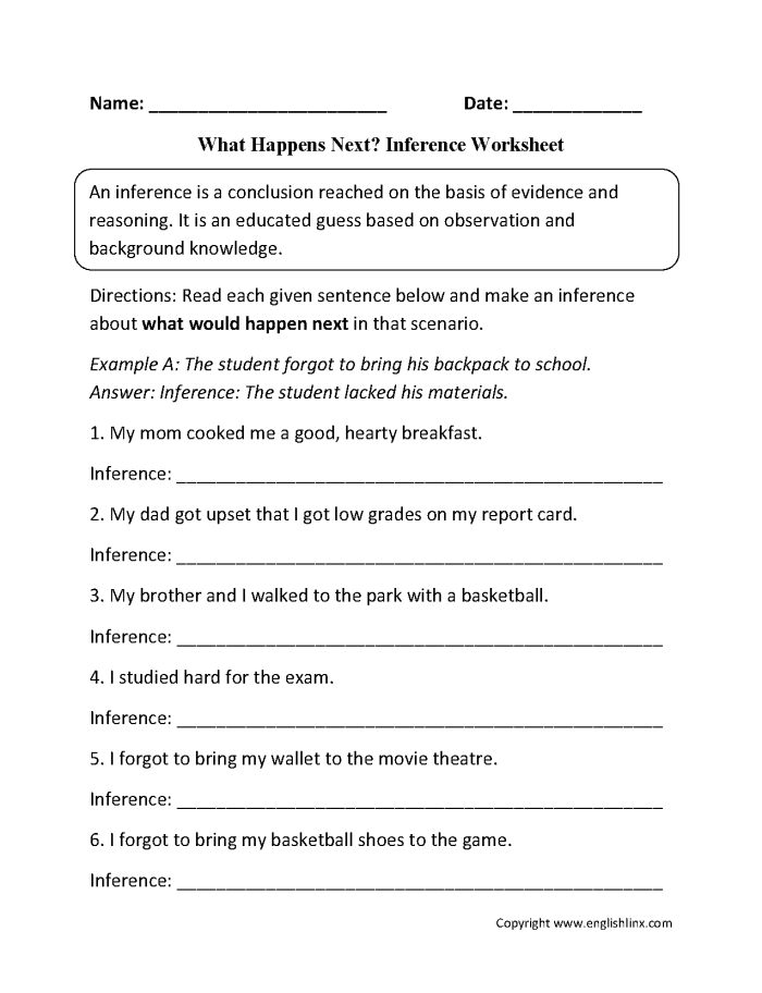 Earth and Space Science worksheet for Second Grade Second grade students engaging with the "What Happens Next?" story comprehension worksheet featuring a puppy. Worksheet image depicting a fun writing activity for young learners in Earth and Space Science.