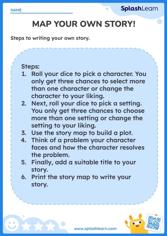Story Elements Map Worksheet for First Grade Literacy Practice 3 First grade story elements map worksheet for identifying characters and setting