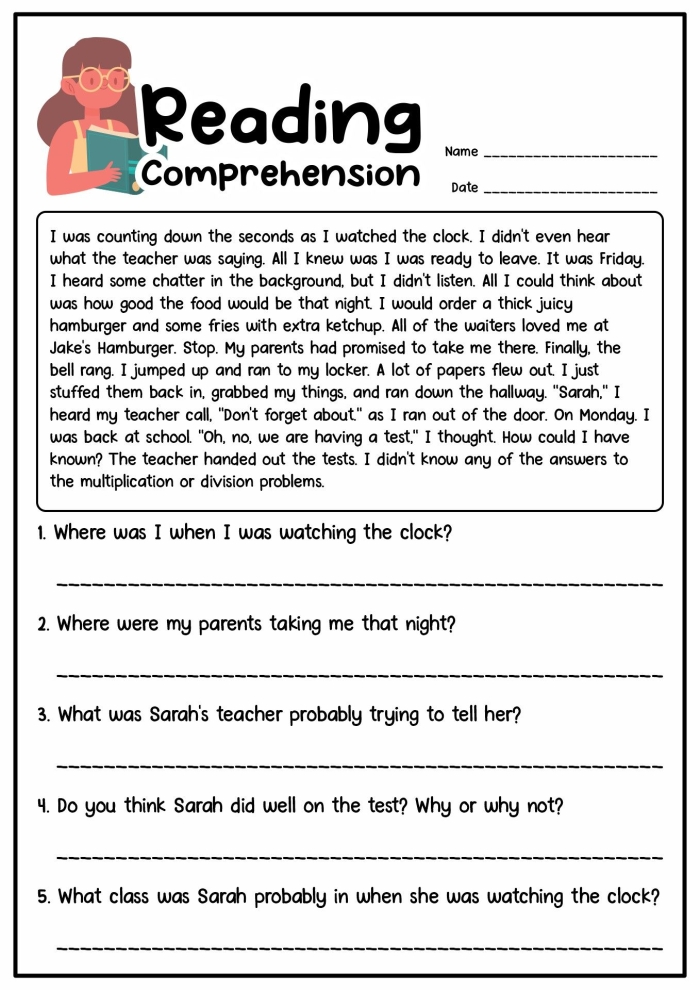 Create a Story Map worksheet for first grade math comprehension activities Story map worksheet designed to enhance first graders' reading comprehension skills