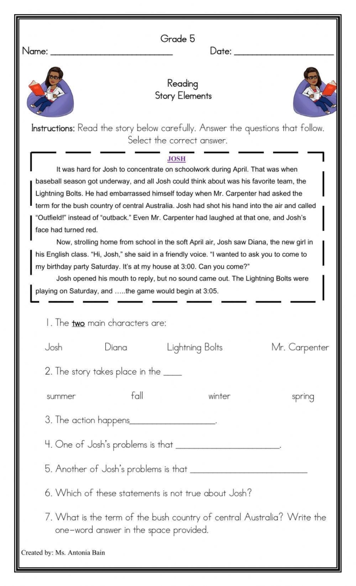 Interactive worksheet for young readers to understand story structure Story Plot worksheet designed for third graders to help outline book reports