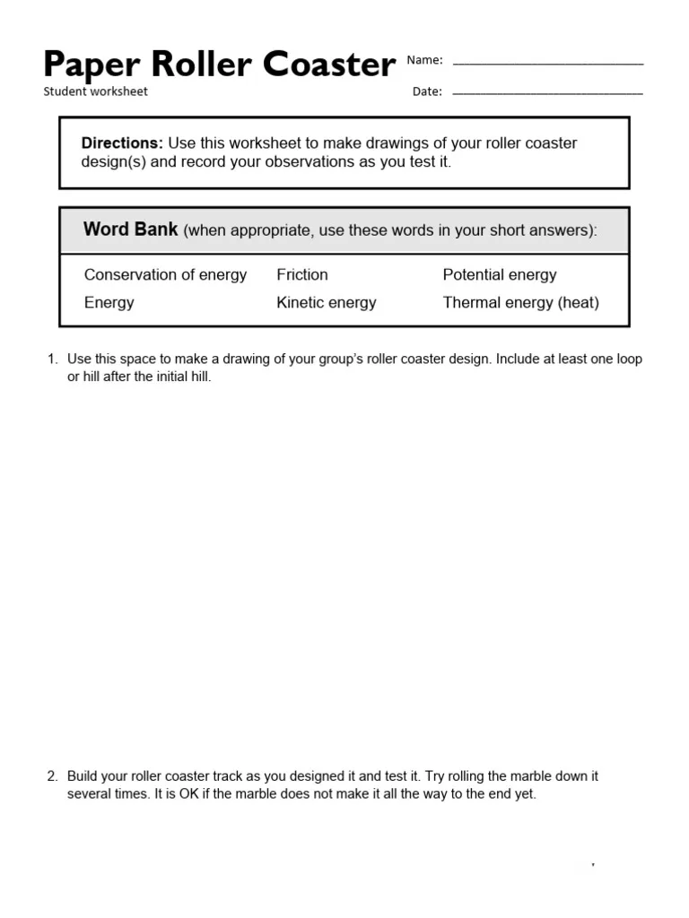 Story Rollercoaster worksheet designed for second graders to explore story elements. Engaging template for young readers to analyze plot questions.