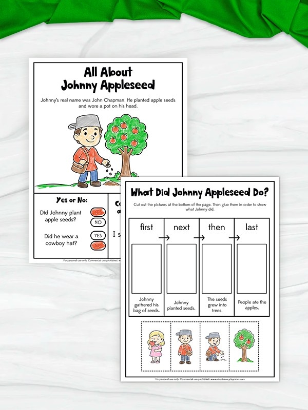 Second grade students ordering the sequence of events in a story about friends roller skating in the neighborhood