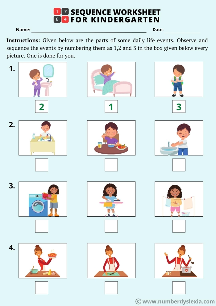 Children engaging with the Story Sequencing: Selena's Bicycle worksheet for multiplication practice