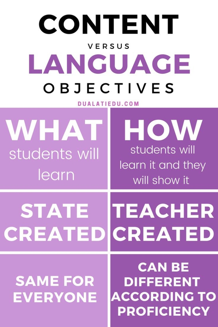 Worksheet for developing language objectives for students in phonics