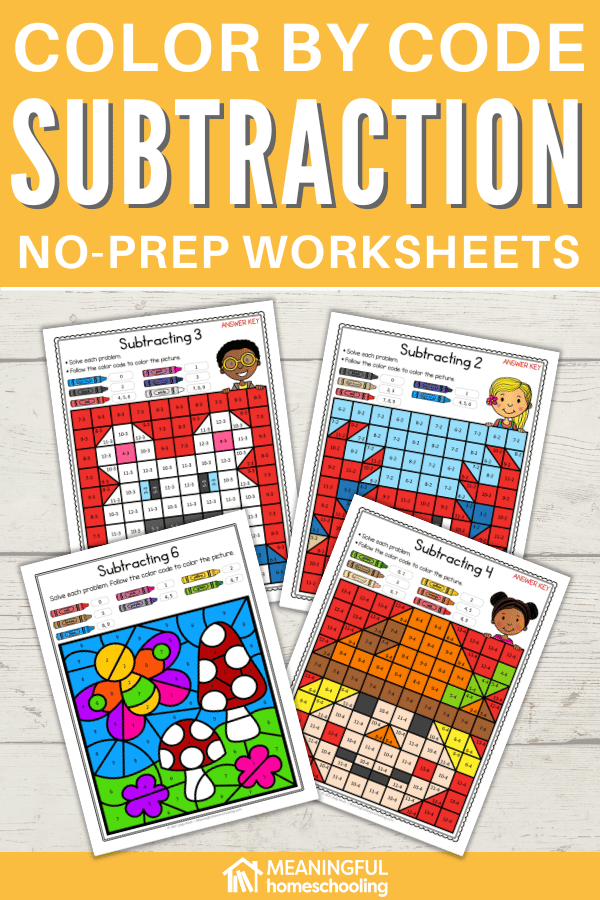 A first-grade subtraction color by number worksheet featuring a sad elephant needing help to regain his colors. Help the elephant color in this engaging subtraction activity for young learners!