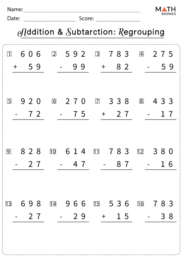 Subtraction worksheet for Second Grade Second grade math worksheet featuring Olga the Octopus helping kids solve two-digit subtraction problems with regrouping. Subtraction with Regrouping: Olga the Octopus Math Worksheet for Kids