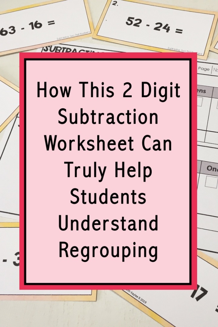 Two-Digit Subtraction with Borrowing worksheet for second graders