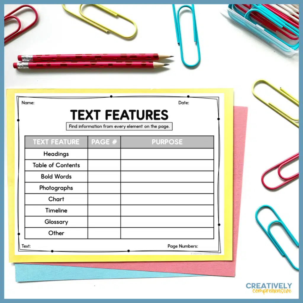Graphic organizer worksheet designed for summarizing key ideas in nonfiction texts for sixth graders