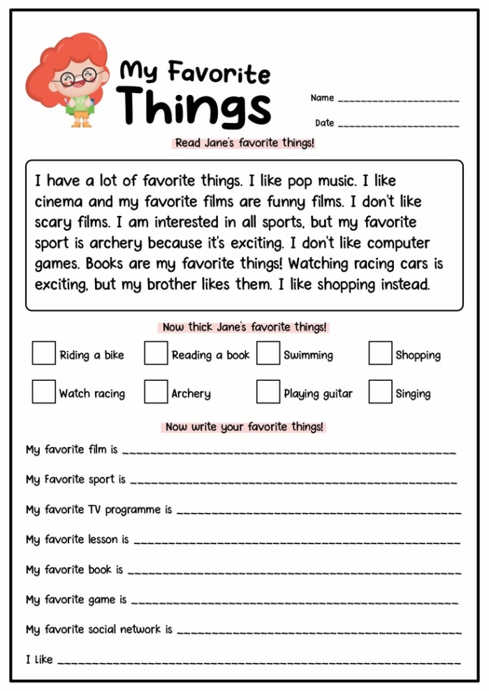 Third grade student filling out a Somebody Wanted But So Then summary worksheet