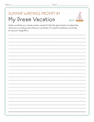 Second grade geometry worksheet about the Bradley family summer vacation numbered 14