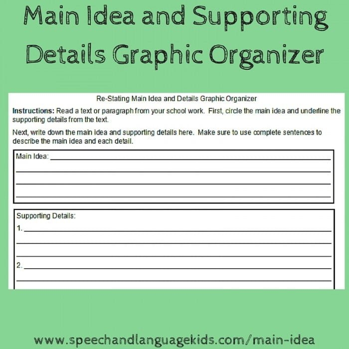 Writing Workout Supporting the Main Idea Practice Activity for Grade 3 Third grade student writing supporting sentences for a main idea on a worksheet