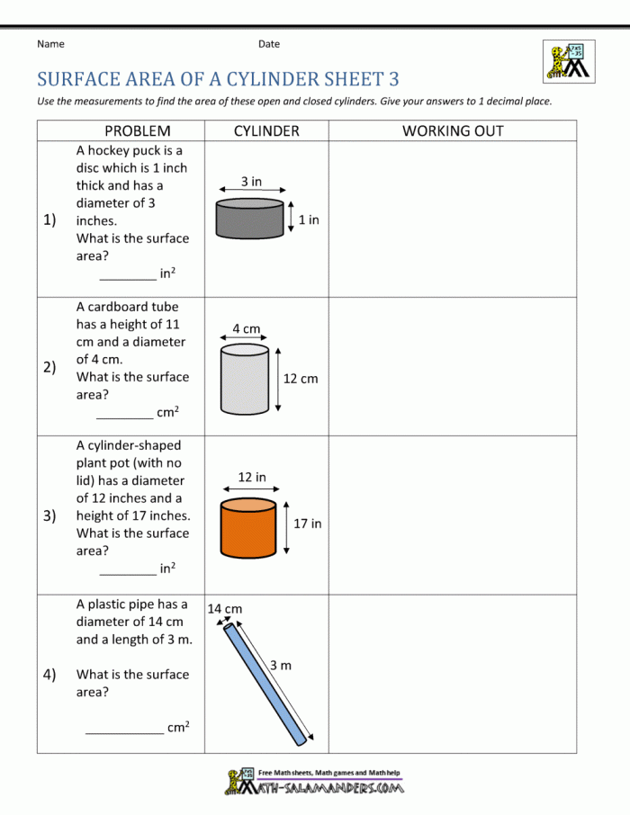 Surface Area Word Problems Worksheet for Sixth Grade Students 25 Sixth grade students solving geometry math problems focused on finding the surface area of 3D shapes