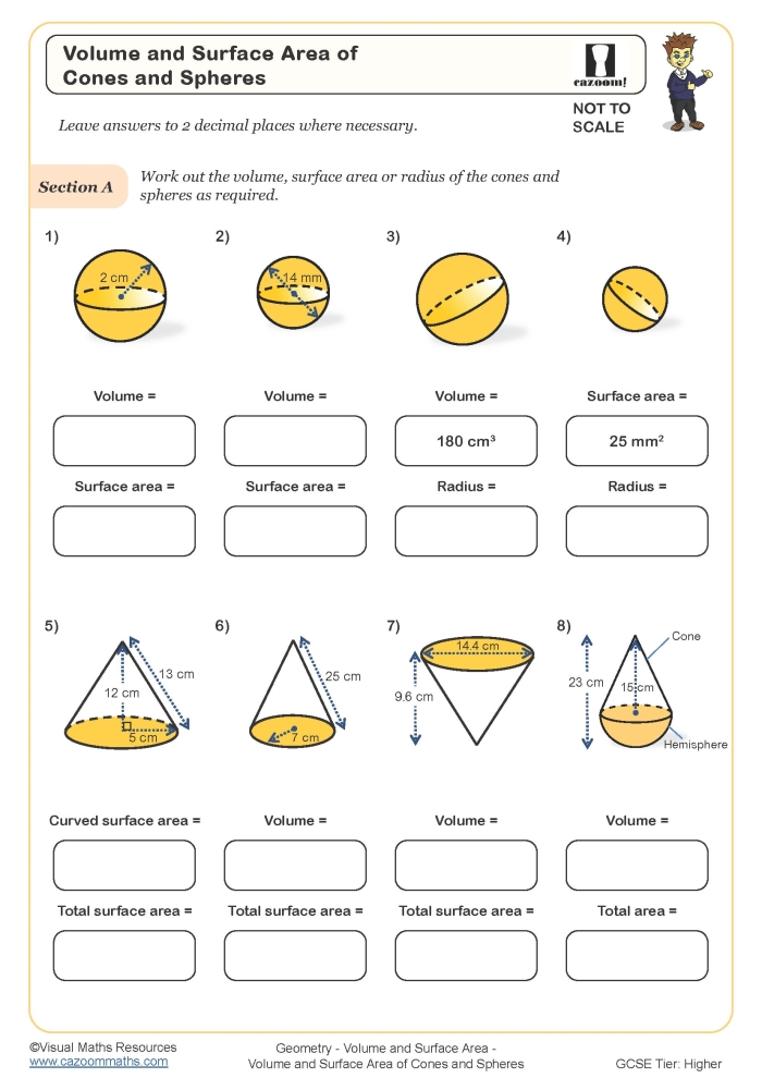 An Introduction to Surface Area worksheet 17 Sixth grade math worksheet focused on calculating surface area of 3D shapes