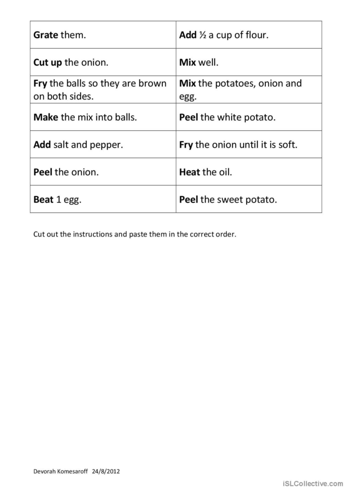 Reading comprehension worksheet 18 featuring The Sweet Soup phonics story Kindergarten student completing The Sweet Soup phonics worksheet about a magical pot