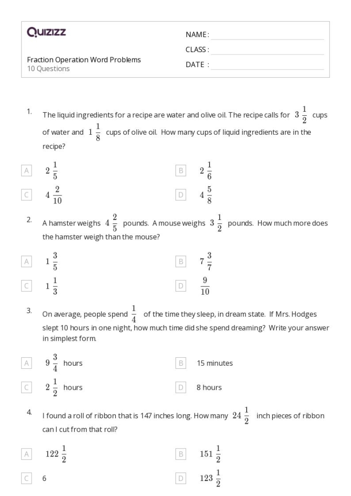 Sweet Sprouts Decimal Operations Word Problems Worksheet Image 4 Sixth grade students practicing decimal addition and subtraction with the Sweet Sprouts word problems worksheet