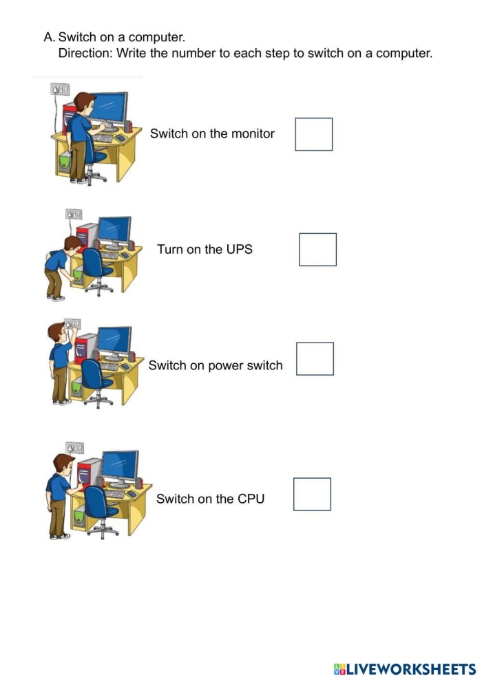 Kindergarten student completing a Switch it! beginning sound phonics worksheet