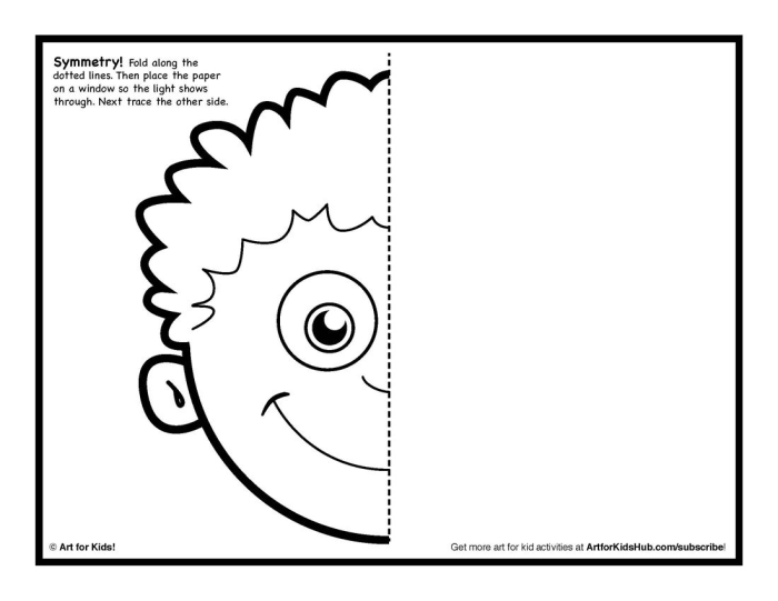 Learning Symmetry Owl Geometry Worksheet Nine A second grade student completes the missing half of a cute owl drawing on a grid to practice geometry skills