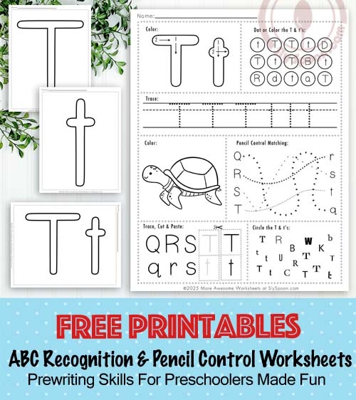 Life Science worksheet for Pre-K A colorful worksheet featuring the letter T for preschoolers to practice their alphabet skills and sounds. Engaging T Is For... worksheet designed for pre-K children to enhance their learning through fun activities.