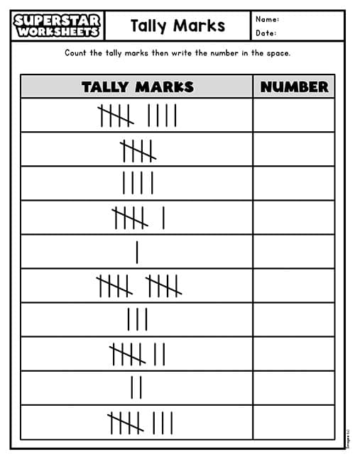 Worksheet for counting vegetables at the farmers market to assist a farmer