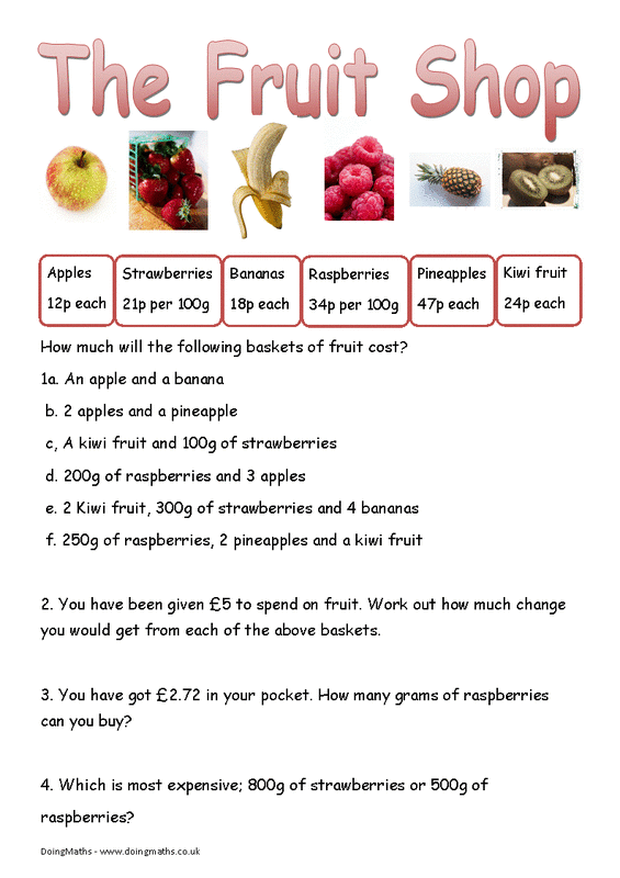 A first-grade worksheet helping students tally vegetables at the farmers market