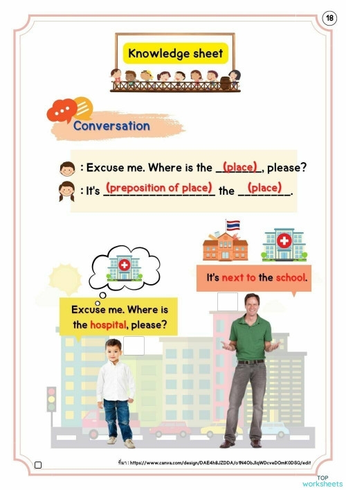 Teach Background Knowledge Template worksheet for geometry lessons with organized sections for EL instruction planning