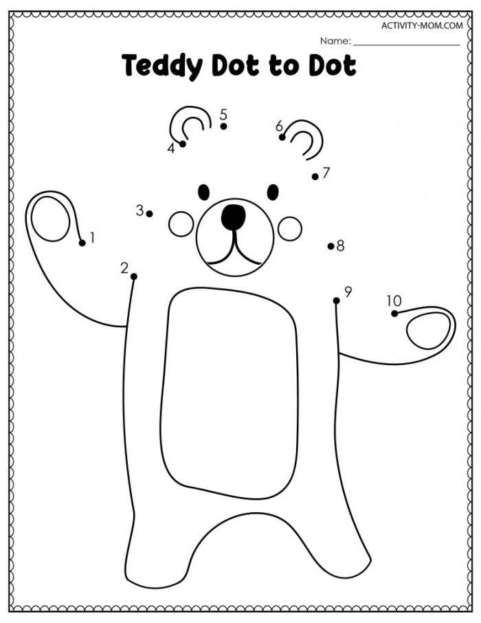 Teddy Bear Counting worksheet for preschool children to enhance their counting skills