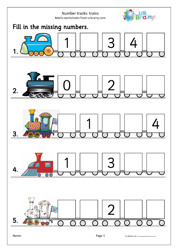 Image title featuring a fun number train for kindergarten division practice ALT text for Teen Number Train worksheet showing numbered train cars for ordering activity