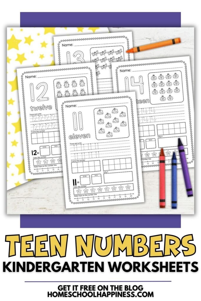 Division worksheet for Kindergarten A colorful worksheet featuring a number train for Kindergarten students to practice ordering numbers. Teen Number Train worksheet for division skills in early education.