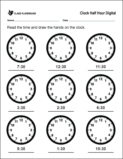 Second grade students practice telling time to the quarter hour on this matching worksheet
