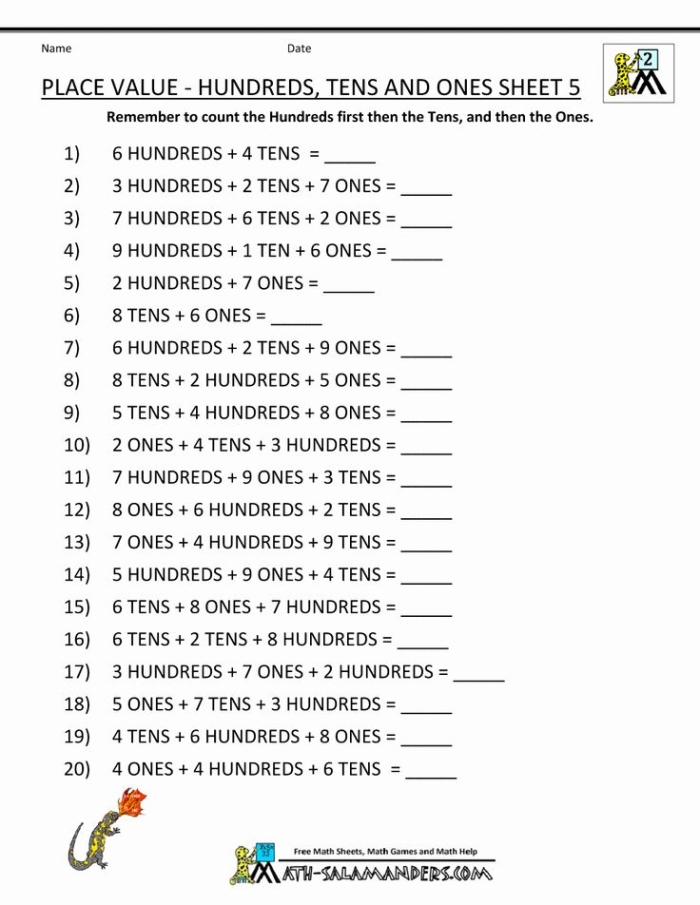 Worksheet focusing on tens and ones for first graders to enhance their number sense. Engaging activity to learn place value up to the tens place.